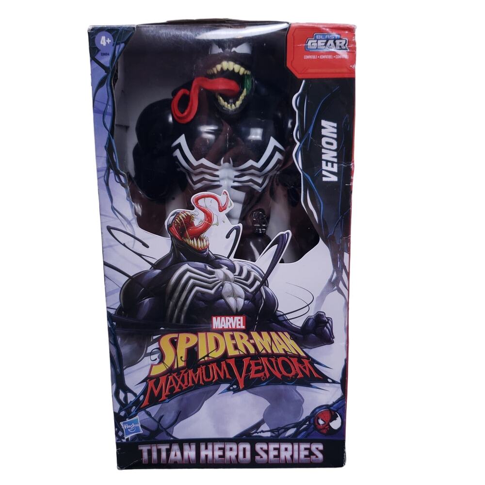 Marvel Spider-Man Maximum Venom Titan Hero Series Blast Gear Ready 14" Venom
